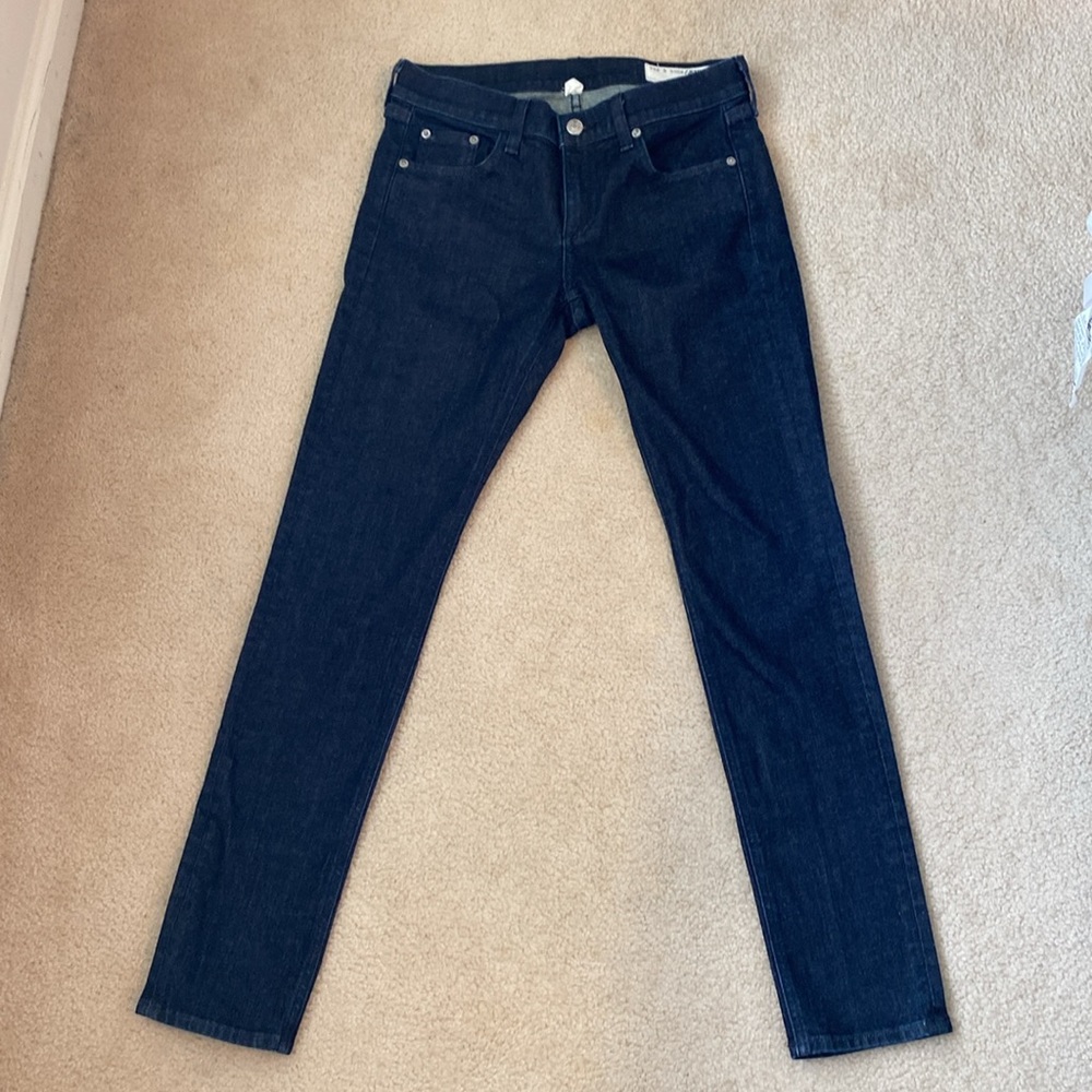 EXCELLENT 🔥 Rag & Bone Modele Dark Wash Indigo Jeans